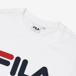 Fila Linear Logo - Miesten T Paita - Valkoinen | FI-27684